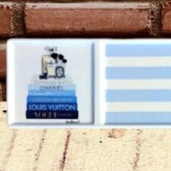 Amanda Greenwood Designer Art Glam Porcelain Trinket Decor Tray NWT - Picture 1 of 13